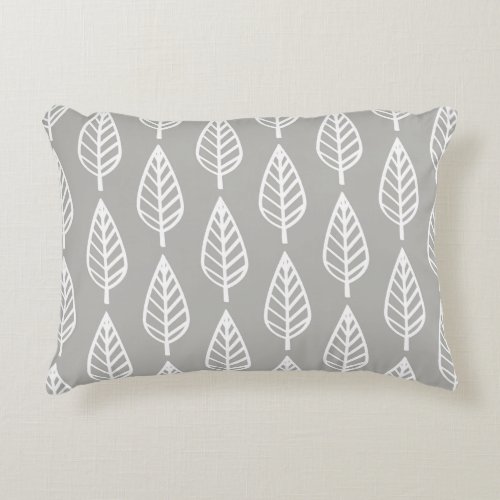 silver grey  gray and white decorative pillow