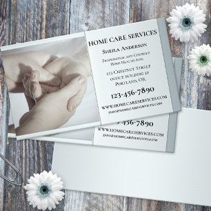 Silver Grey Home Health Aide Business Card
