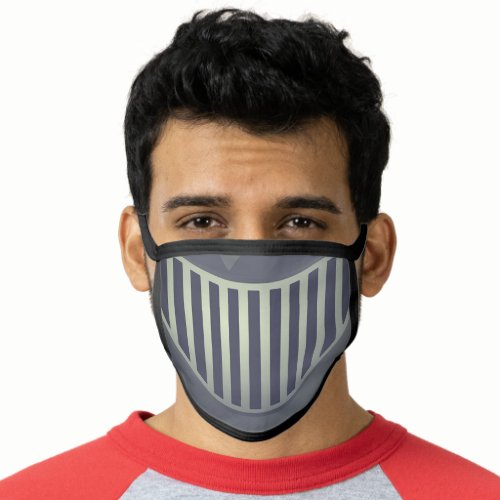 Silver grey iron man face mask