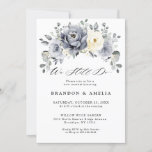 Silver Grey Ivory Floral Winter Rustic We still do Invitation<br><div class="desc">Elegant floral winter we still do wow renewal  invitation features elegant grey ,  ivory and silver watercolor flower bouquet frosty-hued greenery. Please contact me for any help in customization or if you need any other product with this design.</div>