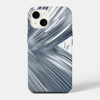 Silver Grey Metallic Phone Case