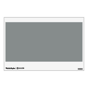 Silver Grey Personalized Gray Color Background Wall Decal