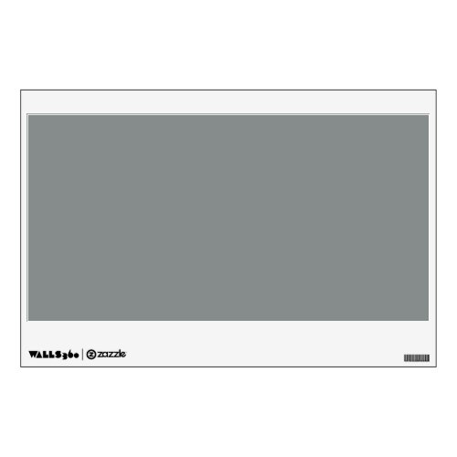 Silver Grey Personalized Gray Color Background Wall Decal