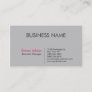 Silver Grey Pink Elegant Modern Simple Business Card