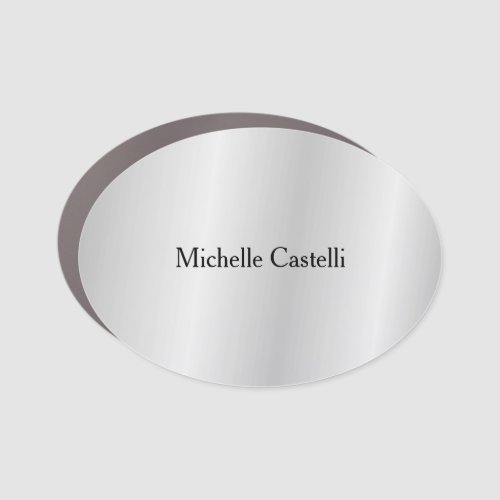 Silver Grey Professional Unique Classical Simple Car Magnet