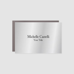 Silver Grey Professional Unique Classical Simple Car Magnet