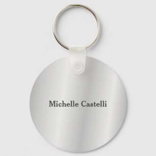 Silver Grey Professional Unique Classical Simple Keychain
