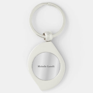Silver Grey Professional Unique Classical Simple Keychain