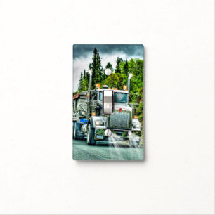 Silver-Grey Quarry Truck Lorry Photo Art Light Switch Cover