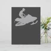 Silver Grey Snowmobiler (Standing Front)