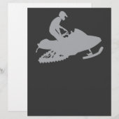 Silver Grey Snowmobiler (Front/Back)
