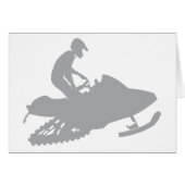 Silver Grey Snowmobiler (Front Horizontal)