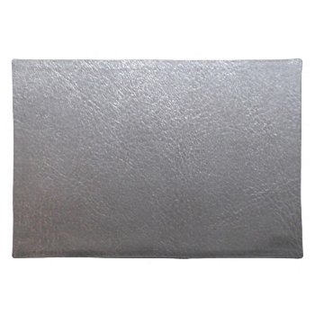 Silver Grey Sparkle : Leather Look Finish Placemat by LOWPRICESALES at Zazzle