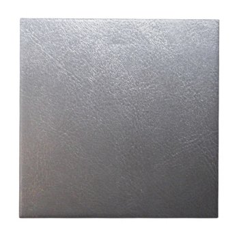 Silver Grey Sparkle : Leather Look Finish Tile by LOWPRICESALES at Zazzle