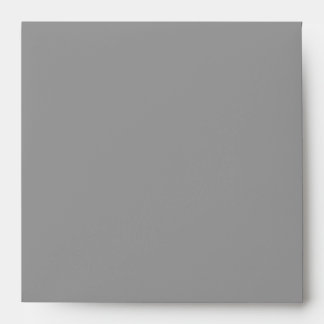 Silver Grey Square Envelope - White Interior