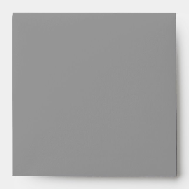 Silver Grey Square Envelope - White Interior (Front)