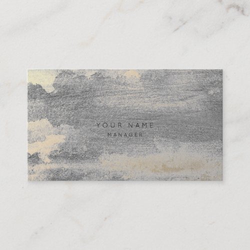 Silver Grungy Foxier Gold Cement Appointment Card