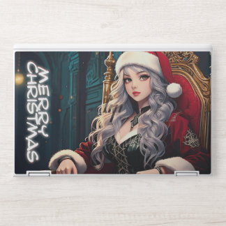 Silver Hair Santa – Merry Christmas HP Laptop Skin