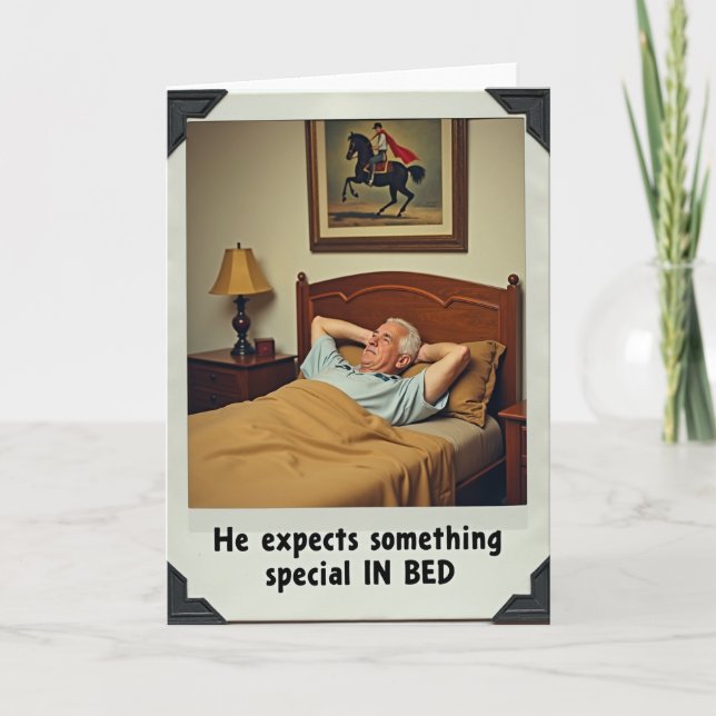 Silver Haired Fathers Day Card (Front)