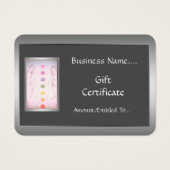 Silver Healing Hands Holistic Gift Card design (Front)