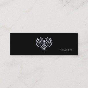 Silver Heart Business Card Template