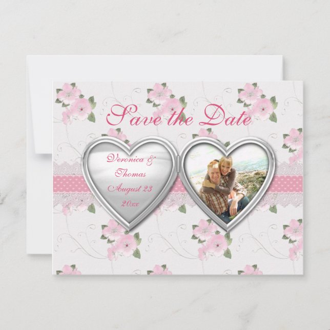 Silver Hearts Save the Date (Front)