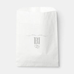 Silver Hearts & Sparkle Bridal Shower Favor Bags