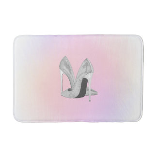 Silver Heels Pastels Bath Mat