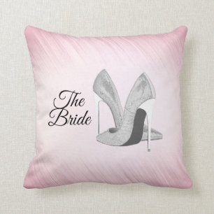 Silver Heels The Bride Throw Pillow