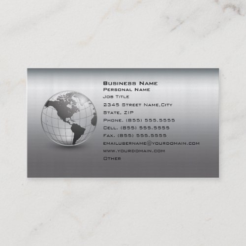 Silver Hi-Tech Computer Business Business card