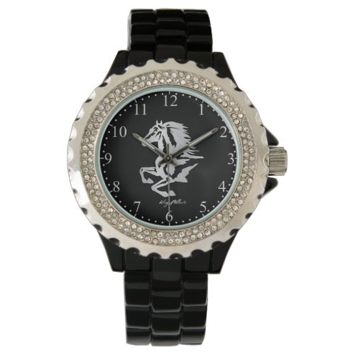 Silver Horse Silhouette Watch