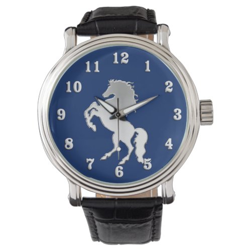 Silver Horse Watch
