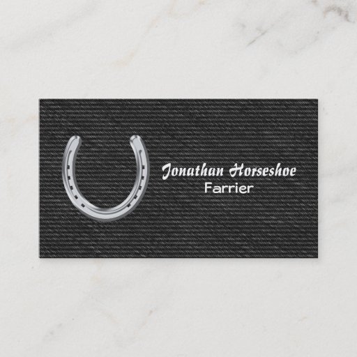 Customizable Farrier Business Cards