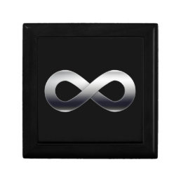 Silver Infinity Symbol Keepsake Box