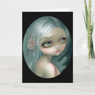 "Silver Introspection" Greeting Card