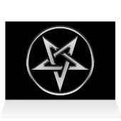 Silver Inverted Pentagram Cards (Inside Horizontal (Top))