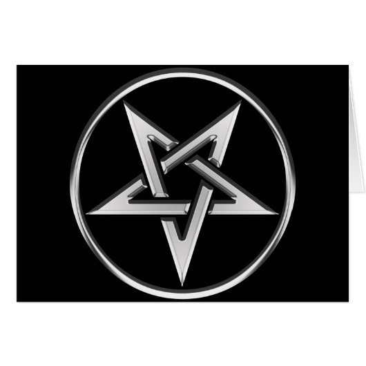 Silver Inverted Pentagram Cards (Front Horizontal)