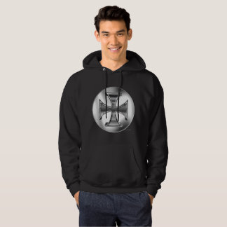 Silver Iron Cross Men's Hoodie