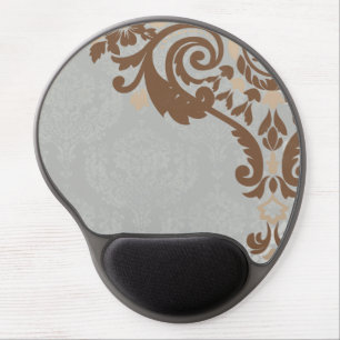 Silver Jacquard Gel Mousepads