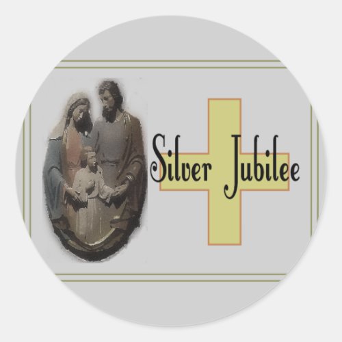 Silver Jubilee Gifts For Nuns Classic Round Sticker