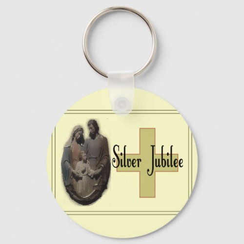 Silver Jubilee Gifts For Nuns Keychain