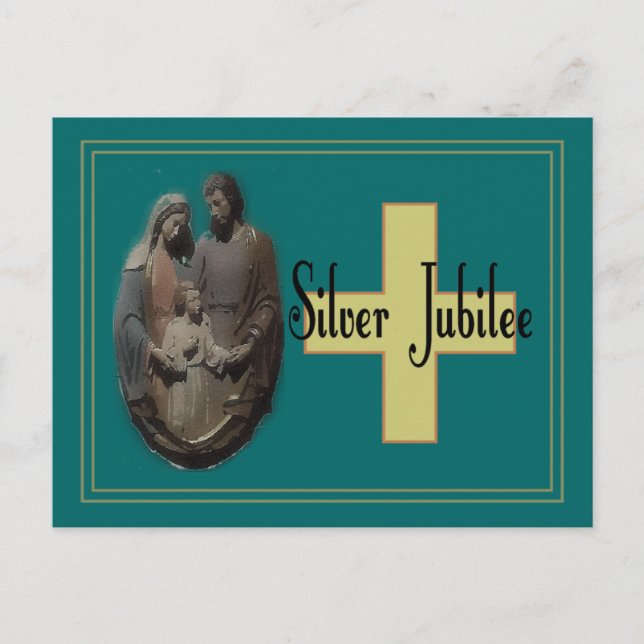 Silver Jubilee Gifts For Nuns Postcard (Front)