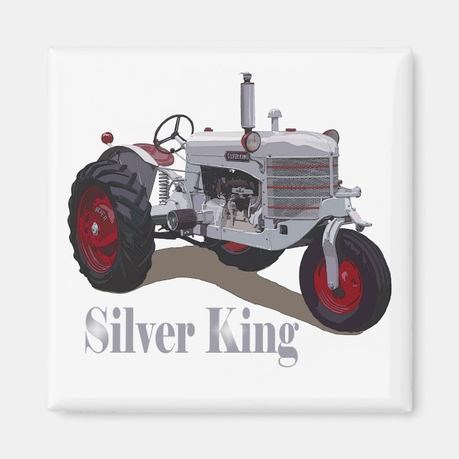 Silver King Tractor Magnet (Front)