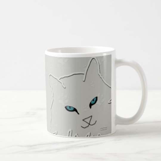 Silver Kitty Mug