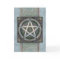Silver Knotwork Pentacle Greeting Card