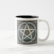 Silver Knotwork Pentacle Mug