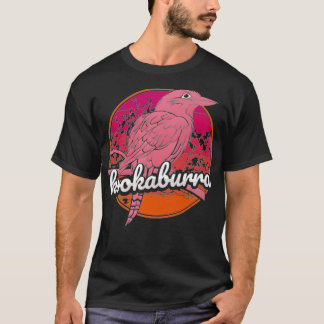 Silver Kookaburra Vintage Retro Sunset Australian T-Shirt