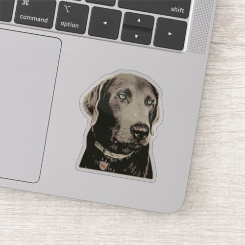 Silver Lab 100 Labrador Sticker