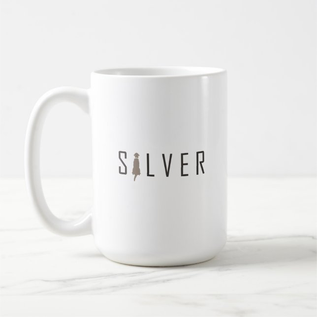 Silver Lab Mug (Left)