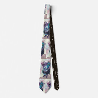 Silver Lab Neck Tie